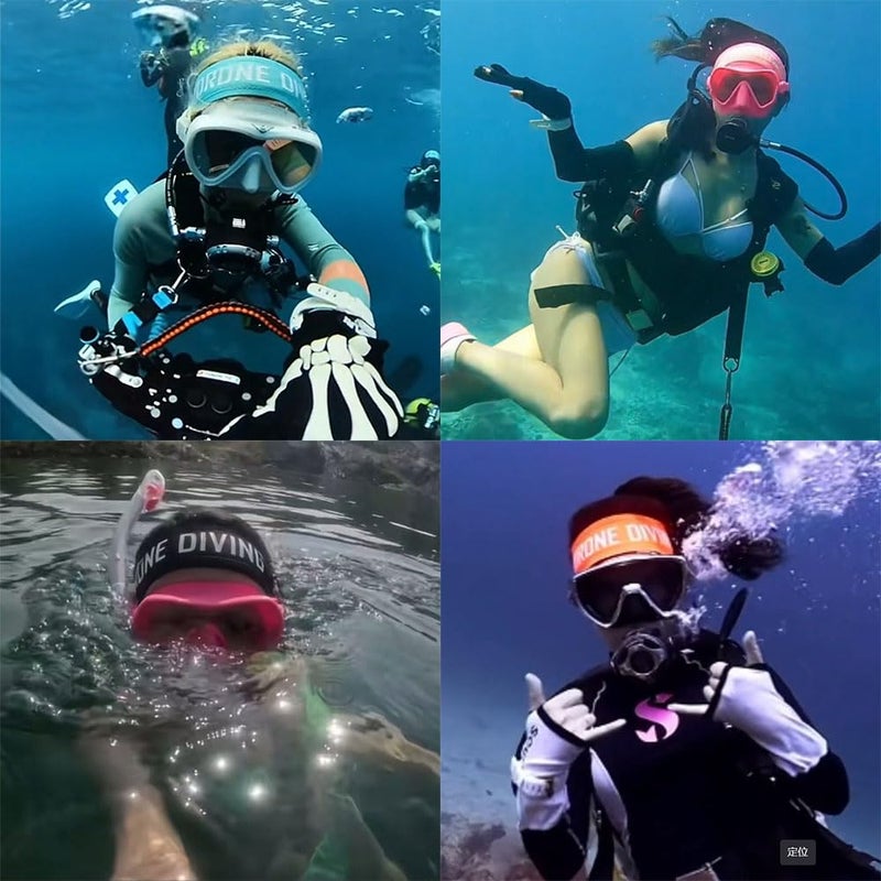 5M3M DIVING Hydrone Diving Headband 2mm Neoprene Scuba Hairband Elastic Non-Slip Swimming Headband Workout Sweat Bands for Women Men Children Scuba Dive Snorkeling Swimming Surfing (Orange) - Image 5